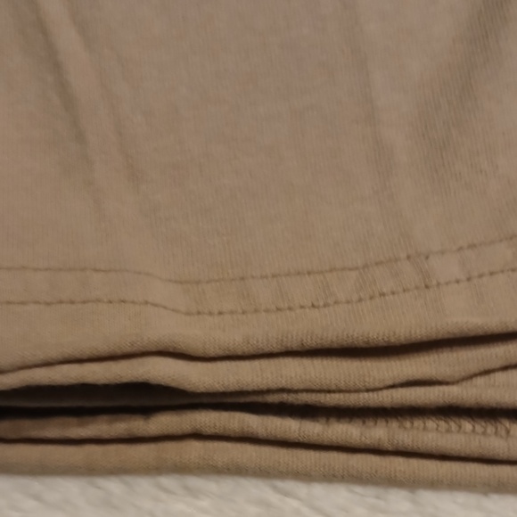 Ben Sherman Retro Deconstructed Long Sleeve Pullover Shirt men L tan blue logo - Picture 5 of 7